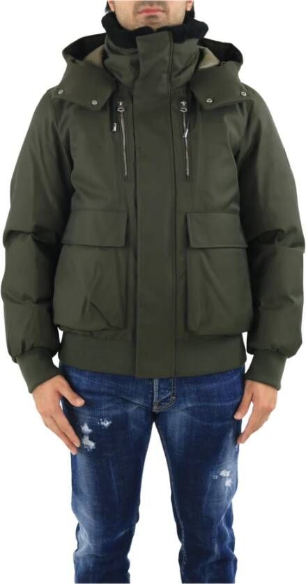Mackage Heren Gewatteerde Jas met Capuchon Groen Heren