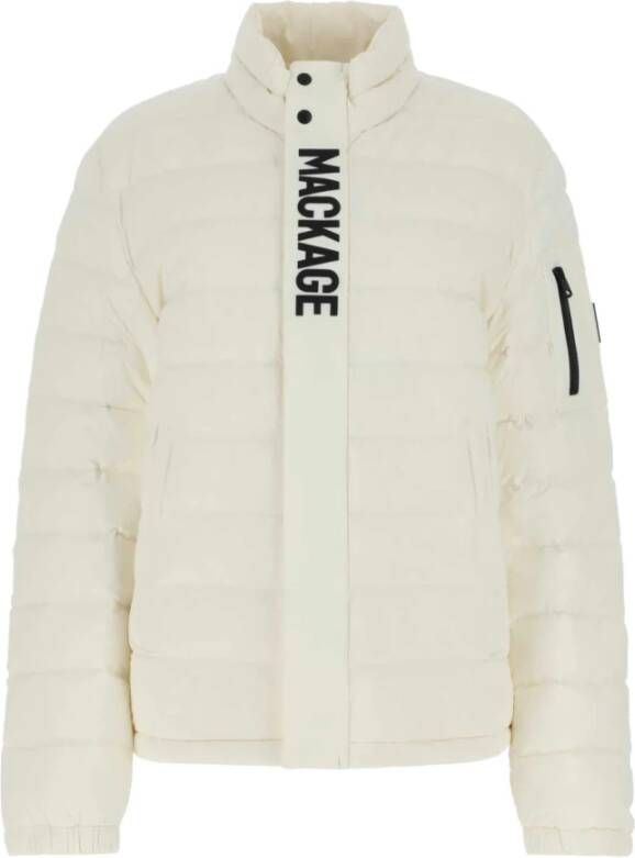 Mackage Ivoor stretch nylon Piers donsjack White Heren