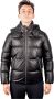 Mackage Noir Leren Gewatteerde Jas Zwart Heren - Thumbnail 1