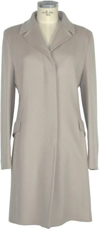 Made in Italia Beige Wool Jackets & Coat Beige Dames