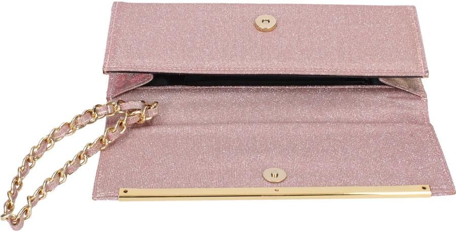 Made in Italia Elegante Textiel Dames Clutch Pink Dames - Foto 2