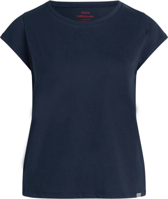 Mads Nørgaard 101478 Favoriete theasy T-shirt Blauw Dames