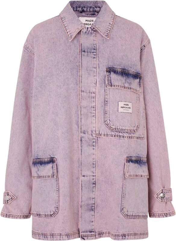 Mads Nørgaard Denim Shirts Paars Dames