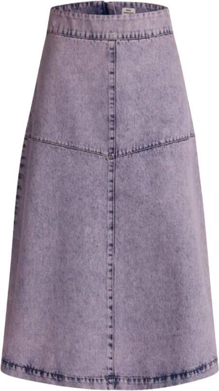Mads Nørgaard Denim Skirts Paars Dames