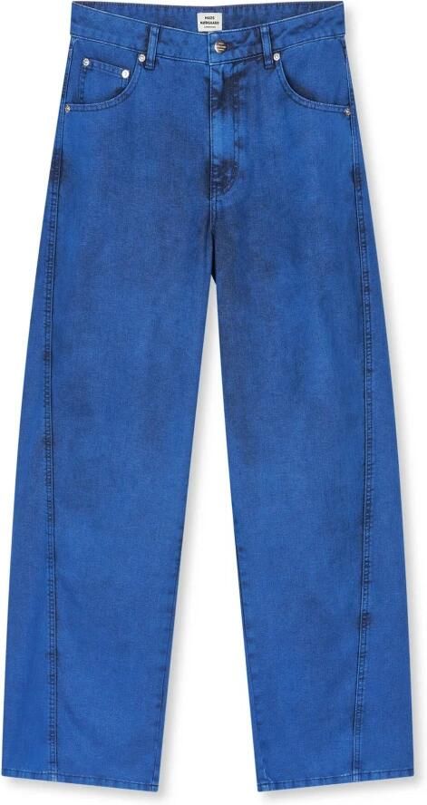 MADS NØRGAARD COPENHAGEN regular wide leg jeans medium blue denim
