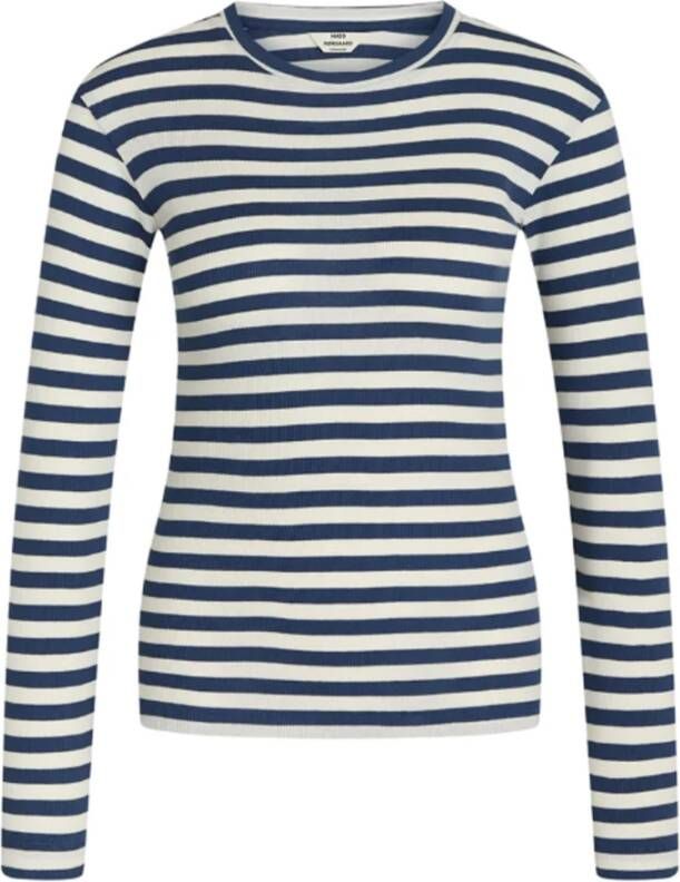 Mads Nørgaard Long Sleeve Tops Blauw Dames