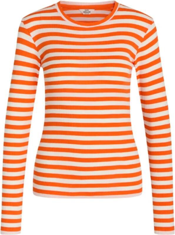 Mads Nørgaard Long Sleeve Tops Oranje Dames