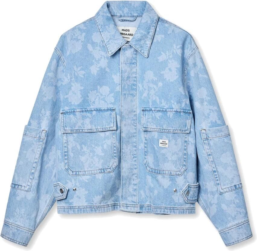 Mads Nørgaard Oversized Denim Jack Light Denim Blue Dames - Foto 3