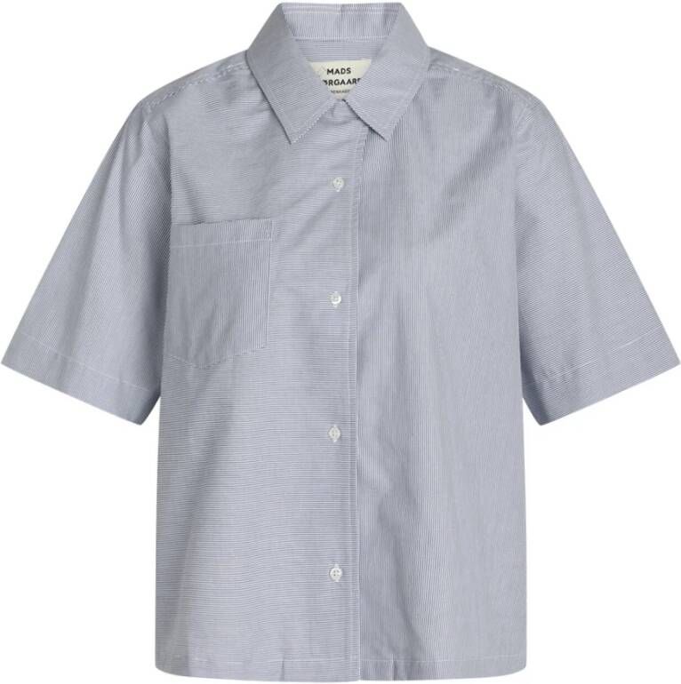 Mads Nørgaard Shirts Blauw Dames