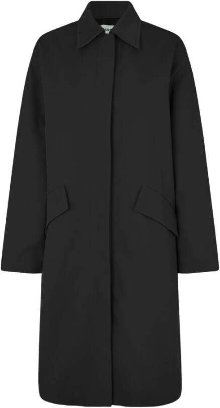 Mads Nørgaard Single-Breasted Coats Zwart Dames