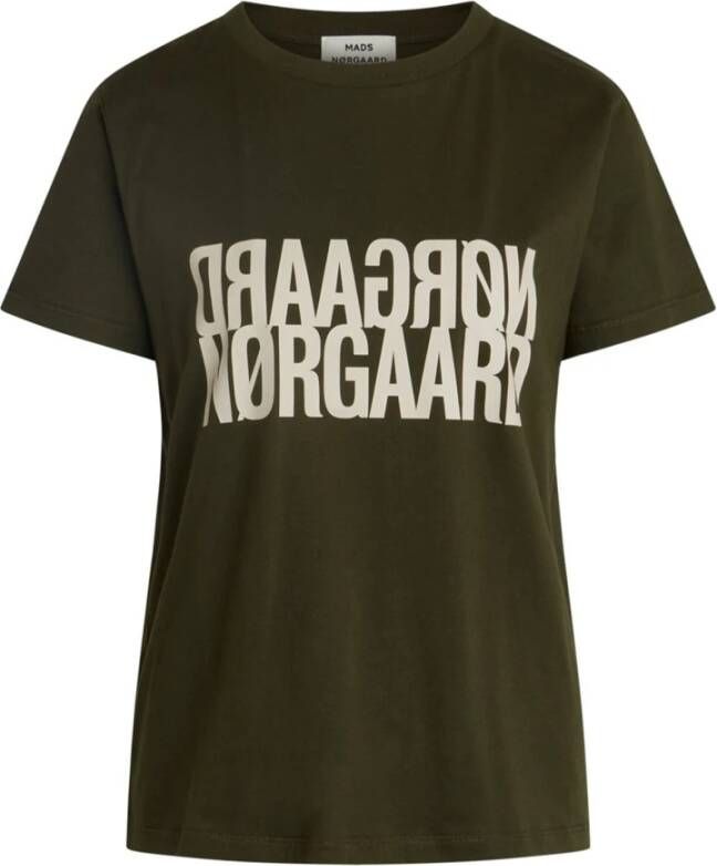 Mads Nørgaard Single Organic Trenda T-shirt Groen Dames