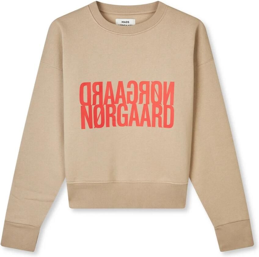 Mads Nørgaard Stijlvolle Sweatshirt Trench Coat Melange Beige Dames