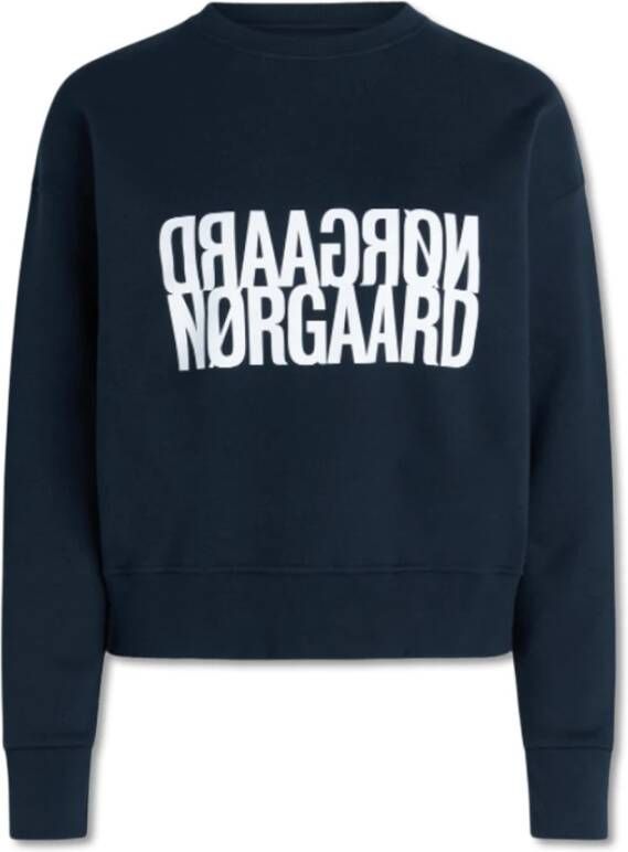 Mads Nørgaard Tilvina Sweatshirt 201080 Blauw Dames