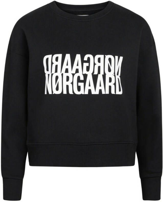 Mads Nørgaard Casual Sweatshirt met Print Zwart Dames