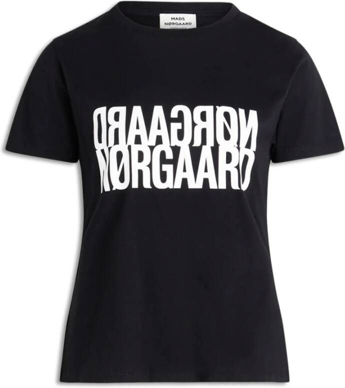 Mads Nørgaard Black Single Organic Trenda P Tee Fav Zwart Dames