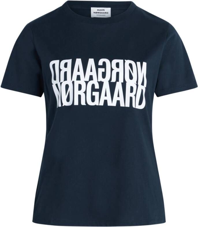 Mads Nørgaard Eenvoudige Trenda P Tops T-Shirt Blue