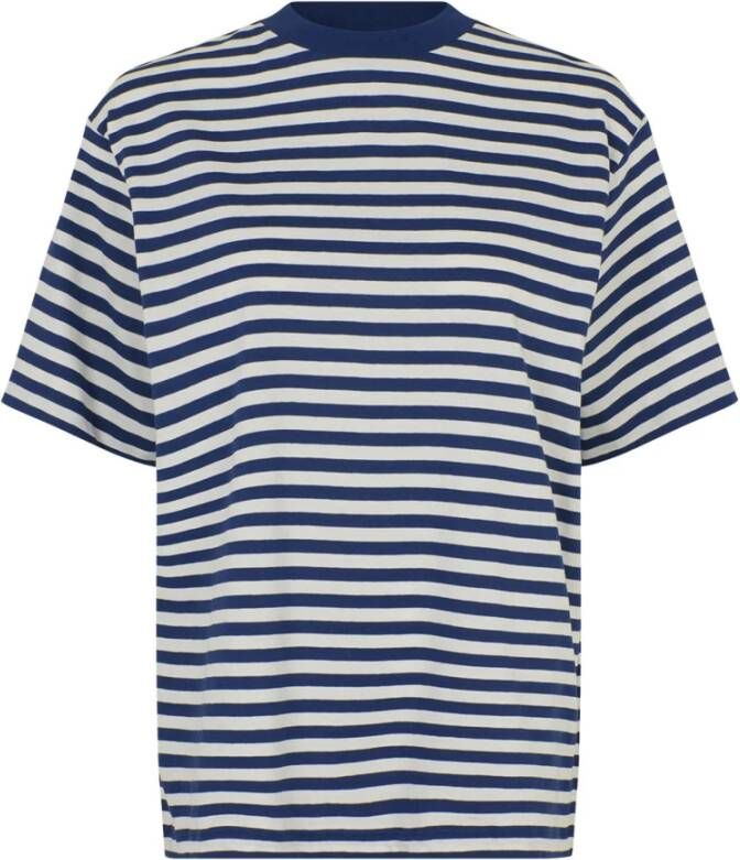 Mads Nørgaard T-Shirts Blauw Dames