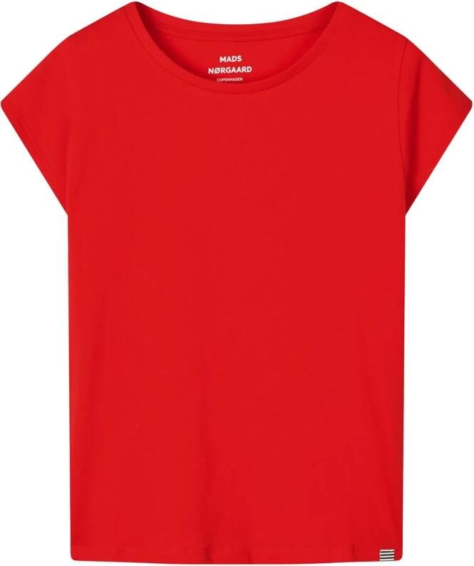 Mads Nørgaard Vurig Rood Teasy Toppe & T-Shirts Red Dames