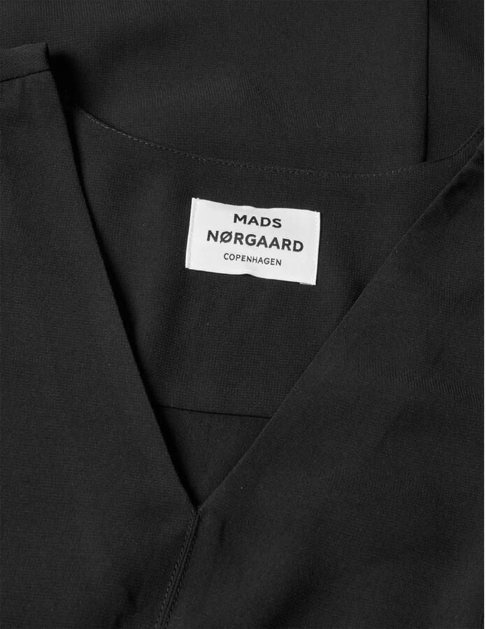 Mads Nørgaard Zwarte Crepe Margot Jurk Black Dames - Foto 2