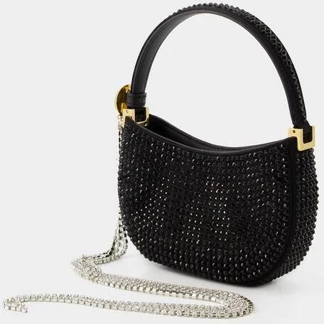 Magda Butrym Shoppers Vesna Crystal Micro Hobo Bag Crystal Black in zwart - Foto 3