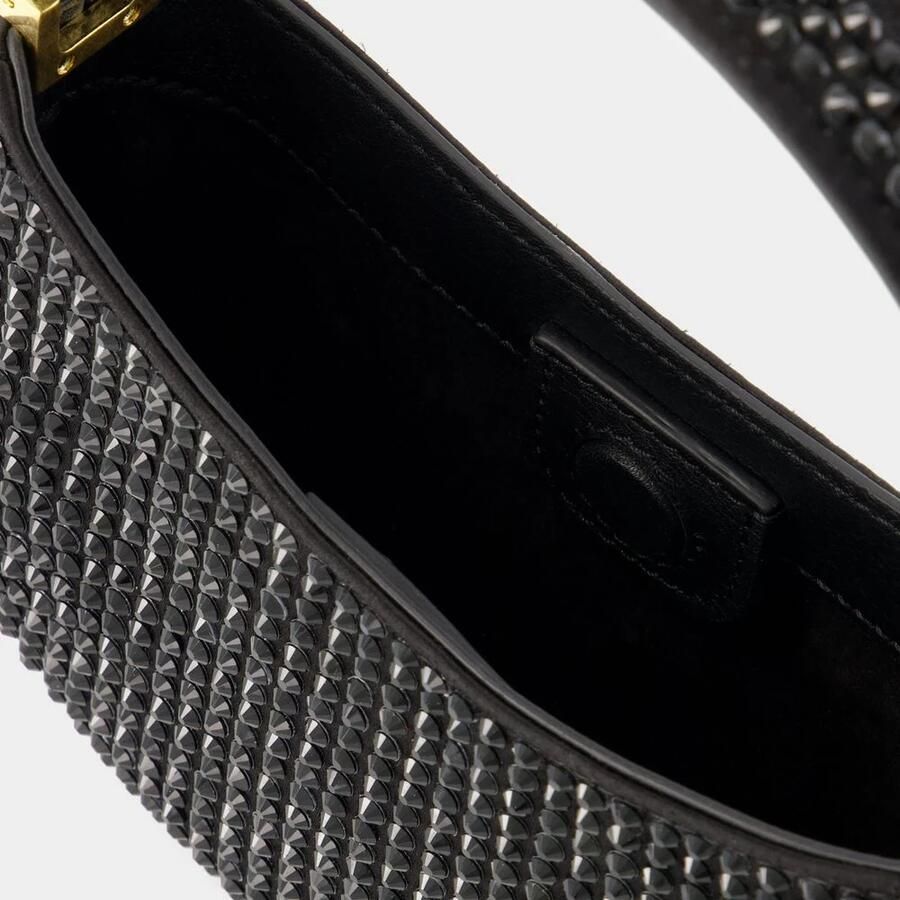 Magda Butrym Shoppers Vesna Crystal Micro Hobo Bag Crystal Black in zwart - Foto 2