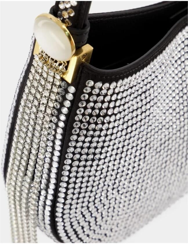 Magda Butrym Hobo bags Medium Vesna Hobo Bag Black Strass in zwart - Foto 2