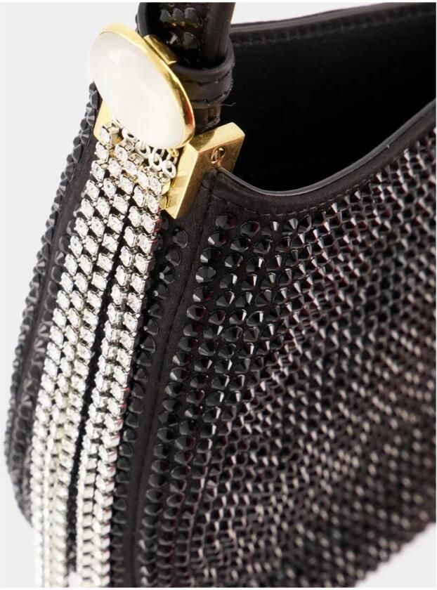 Magda Butrym Hobo bags Re23 Medium Vesna Hobo Bag Black Strass in zwart - Foto 2