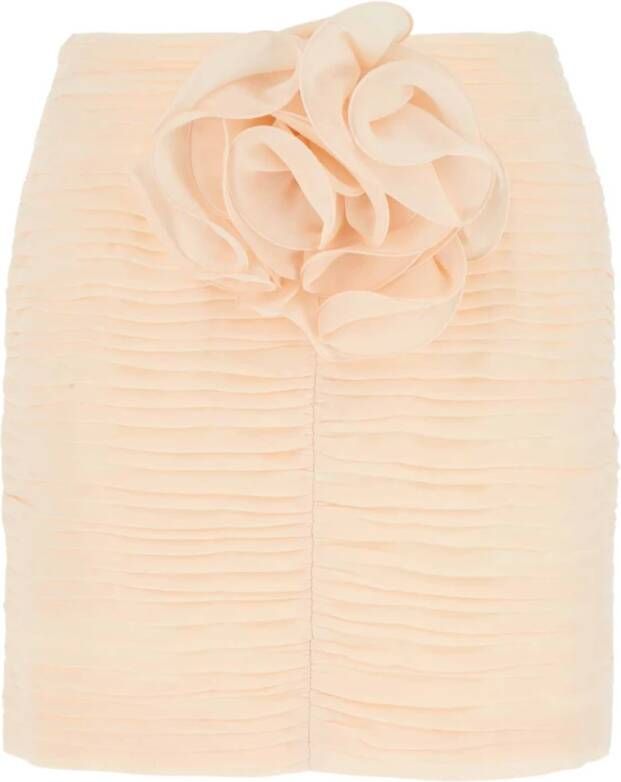 Magda Butrym Peach Crepe Mini Rok Orange Dames