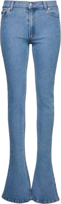 Magda Butrym Uitlopende Super Slim Jeans Blauw Dames