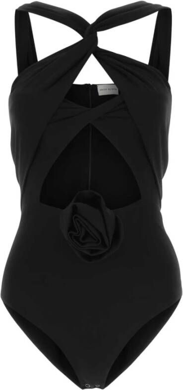 Magda Butrym Zwarte jersey bodysuit Zwart Dames