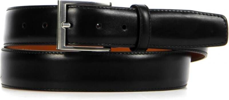 Magnanni Heren Leren Riem Zwart 1078 Black Heren