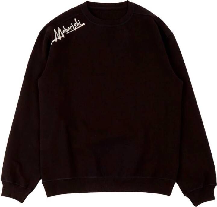 Maharishi Sweatshirt Zwart Heren
