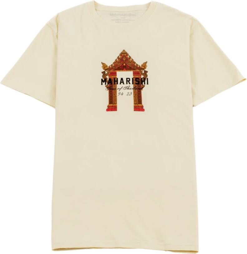 Maharishi T-shirts Beige Heren
