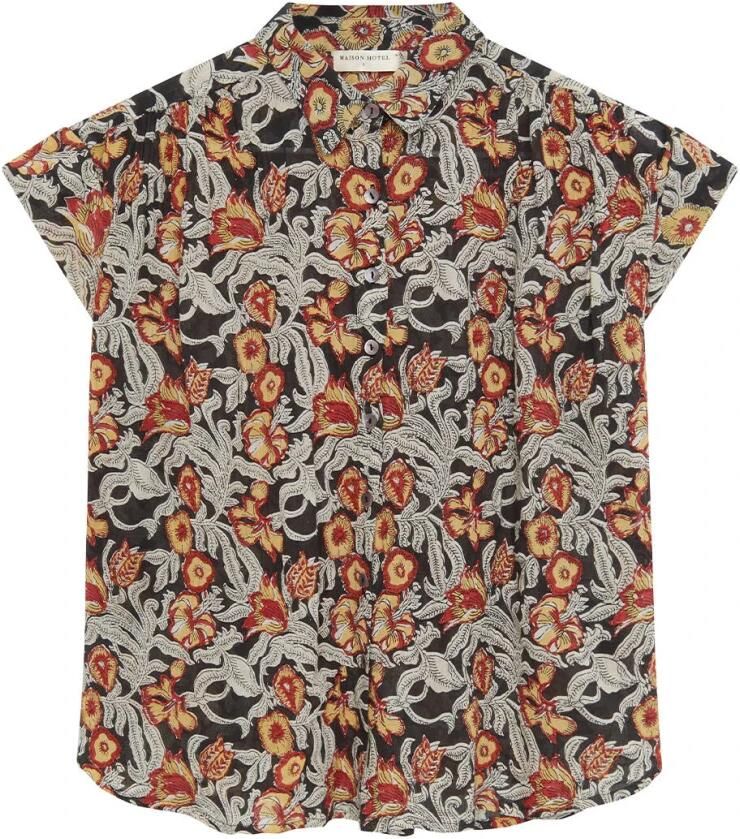 Maison Hotel Blouse korte mouw Bobby Multicolor Dames