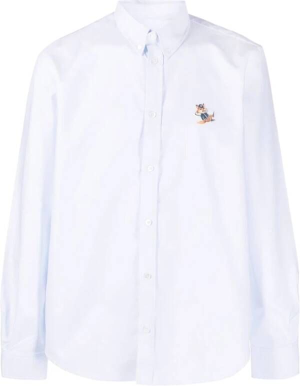 Maison Kitsuné Alledaagse t-Overhemd White Heren