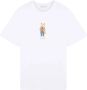 Maison Kitsuné Dressed Fox Crew Neck T-Shirt White Heren - Thumbnail 3