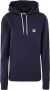 Maison Kitsuné Gray Fox Head Patch Classic Hoodie Blauw Dames - Thumbnail 1