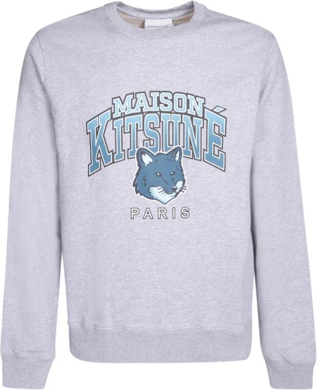 Maison Kitsuné Grijze Sweatshirt voor Heren Aw23 Grijs Heren