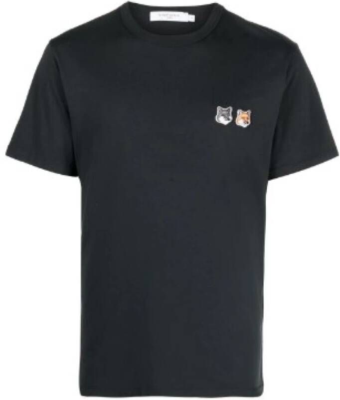 Maison Kitsuné Grijze T-shirts en Polos Grijs Heren