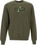 Maison Kitsuné Bloemen Comfort Sweatshirt Green Heren - Thumbnail 1