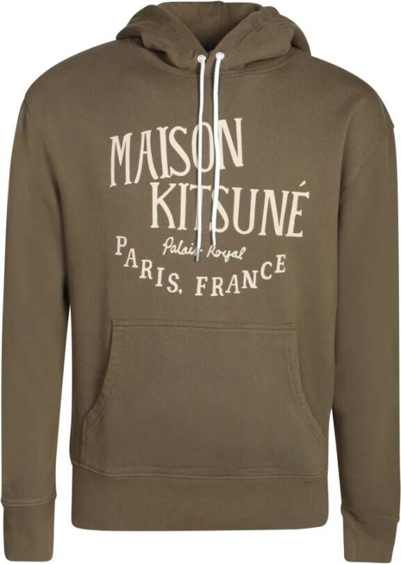 Maison Kitsuné Groene Sweatshirt voor Heren Aw23 Groen Heren