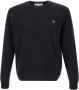 Maison Kitsuné Fox Head Patch Regular Jumper (zwart) Black Heren - Thumbnail 1