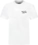 Maison Kitsuné Katoen Polyester Mini Handschrift T-shirt White Dames - Thumbnail 2