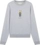 Maison Kitsuné Katoenen sweatshirt met vosprint Grijs Dames - Thumbnail 1