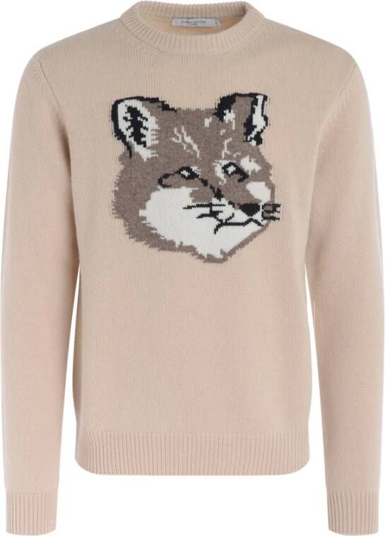 Maison Kitsuné Beige Sweaters voor Beige