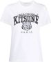 Maison Kitsuné Witte Campus Fox Classic T-Shirt Wit Dames - Thumbnail 5