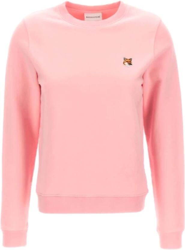 Maison Kitsuné Stijlvolle Sweatshirt voor Mannen Pink Dames