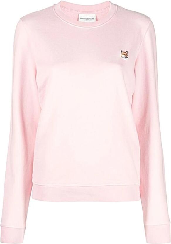 Maison Kitsuné Stijlvolle Sweatshirt voor Mannen Pink Dames