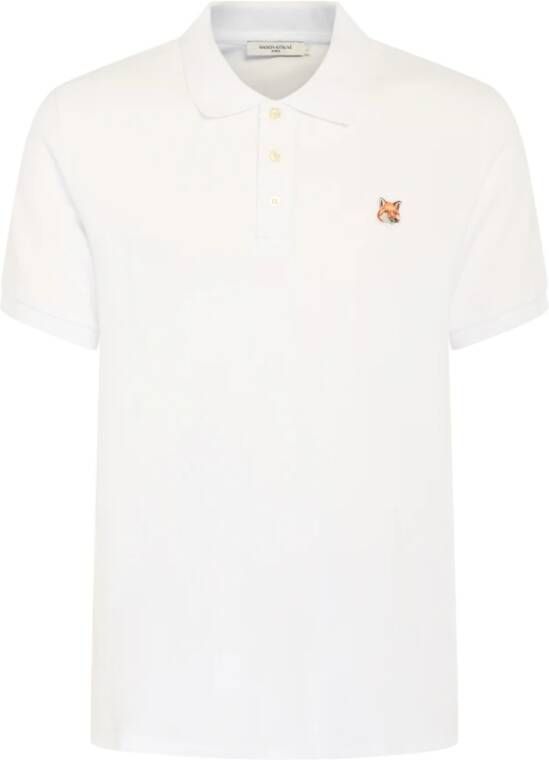 Maison Kitsuné Polo Shirt White Heren