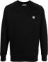 Maison Kitsuné Klassieke Sweatshirt met Grey Fox Head Patch Black Heren - Thumbnail 1